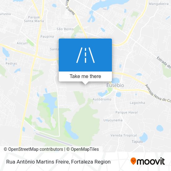 Rua Antônio Martins Freire map