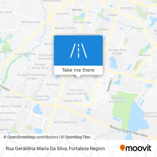 Mapa Rua Geraldina Maria Da Silva