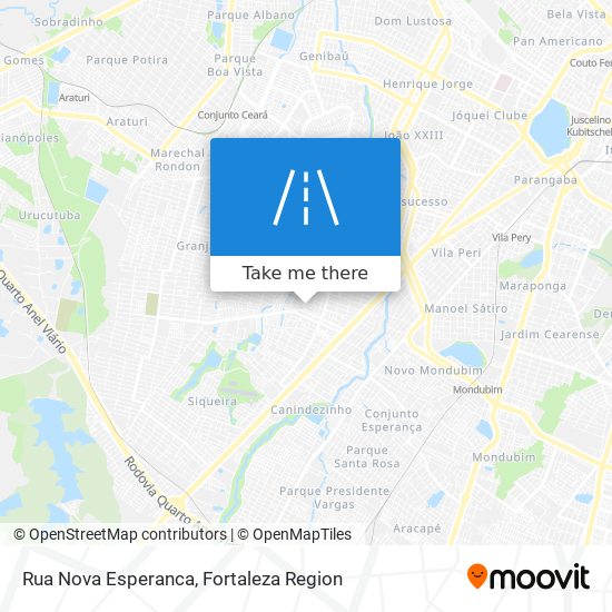 Mapa Rua Nova Esperanca