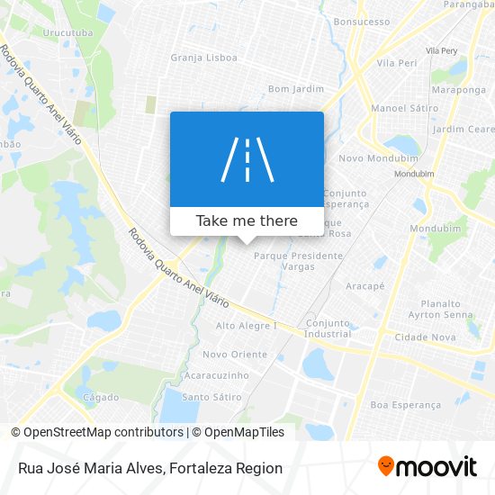 Mapa Rua José Maria Alves