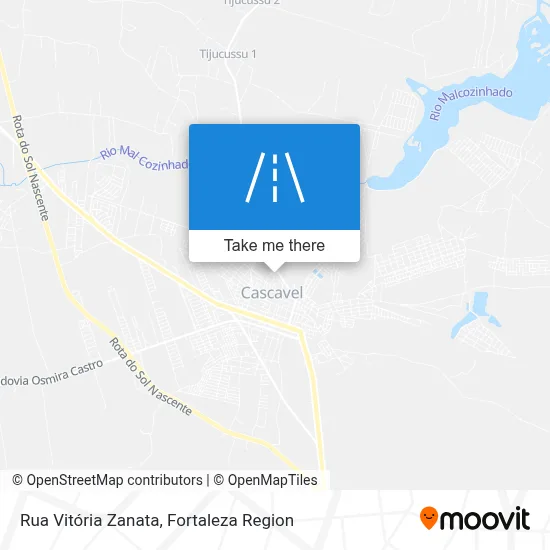 Rua Vitória Zanata map
