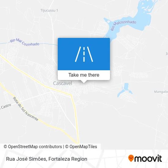 Rua José Simões map