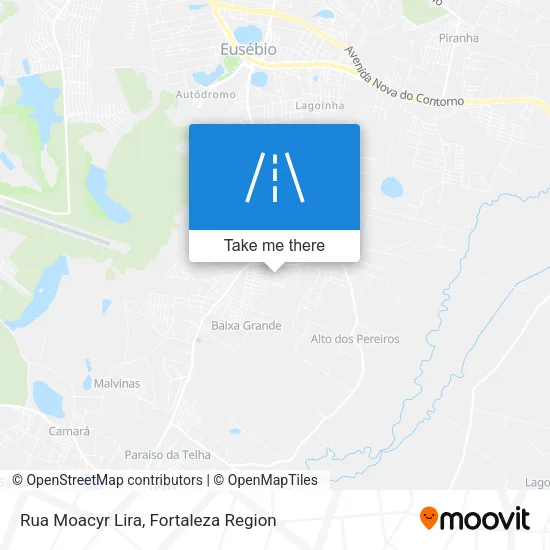 Rua Moacyr Lira map