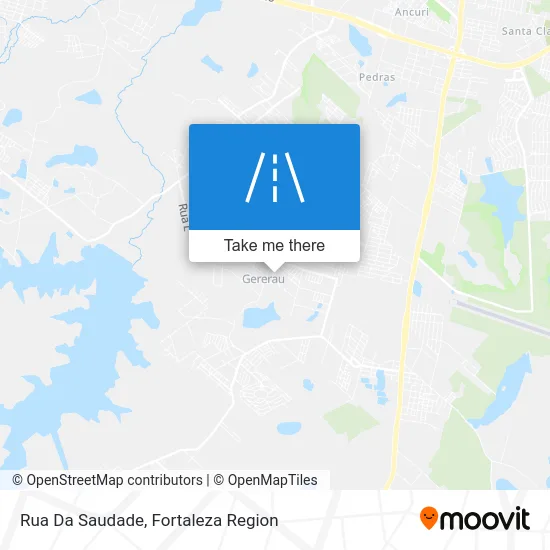 Rua Da Saudade map