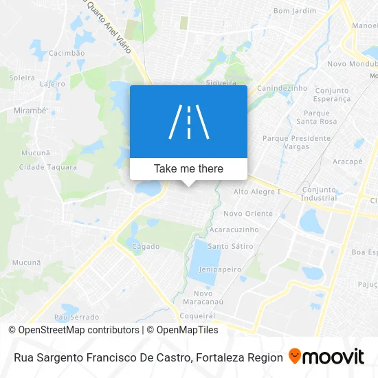 Rua Sargento Francisco De Castro map