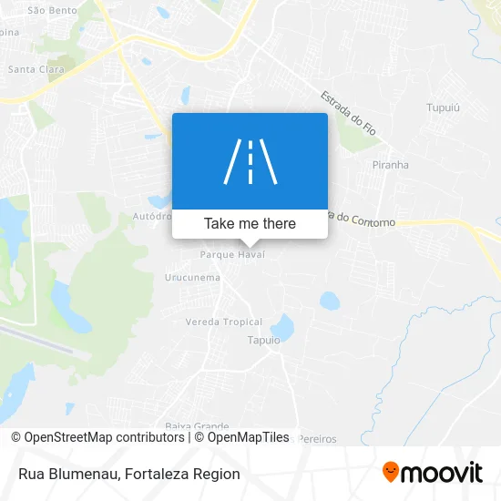 Rua Blumenau map