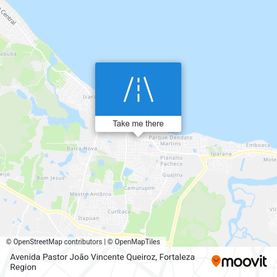 Avenida Pastor João Vincente Queiroz map