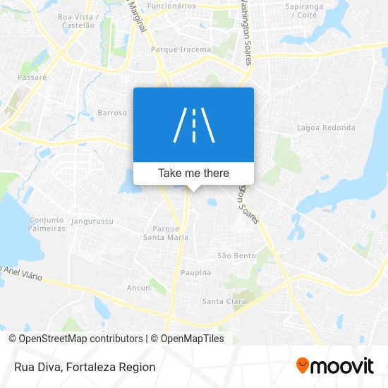 Rua Diva map