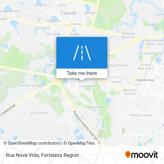 Rua Nova Vida map