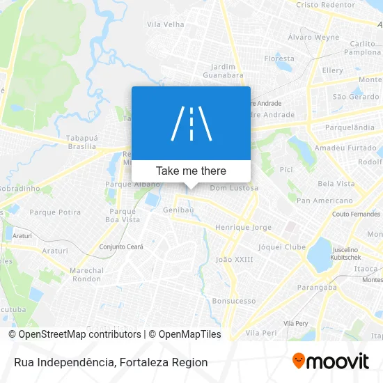 Rua Independência map