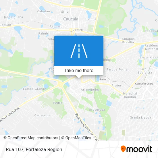 Rua 107 map
