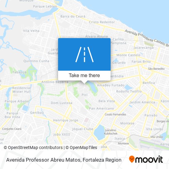 Mapa Avenida Professor Abreu Matos