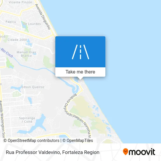 Rua Professor Valdevino map