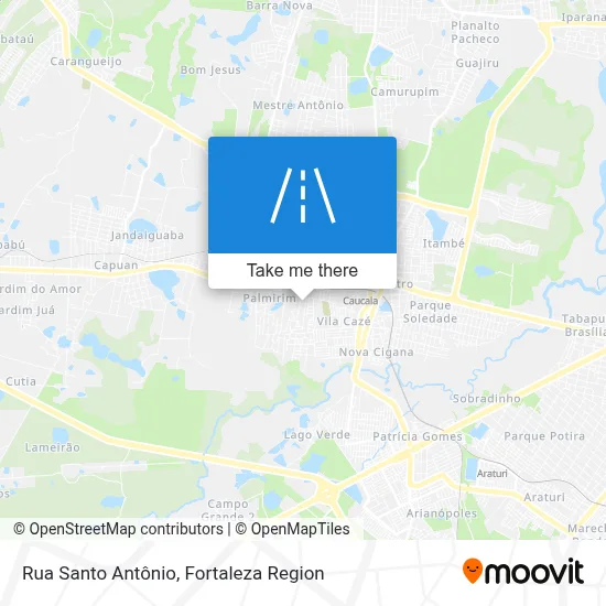 Rua Santo Antônio map