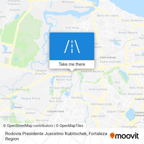 Rodovia Presidente Juscelino Kubitschek map