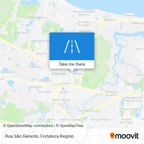 Rua São Gerardo map