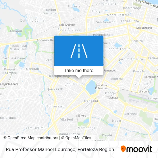 Rua Professor Manoel Lourenço map
