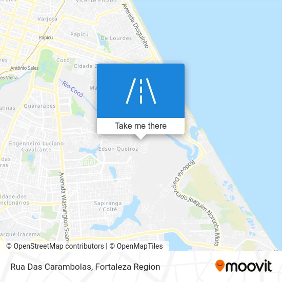 Rua Das Carambolas map