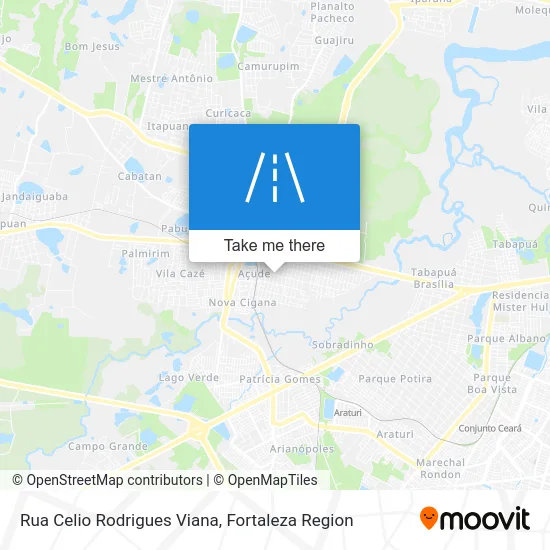 Rua Celio Rodrigues Viana map
