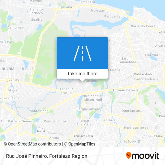 Rua José Pinheiro map