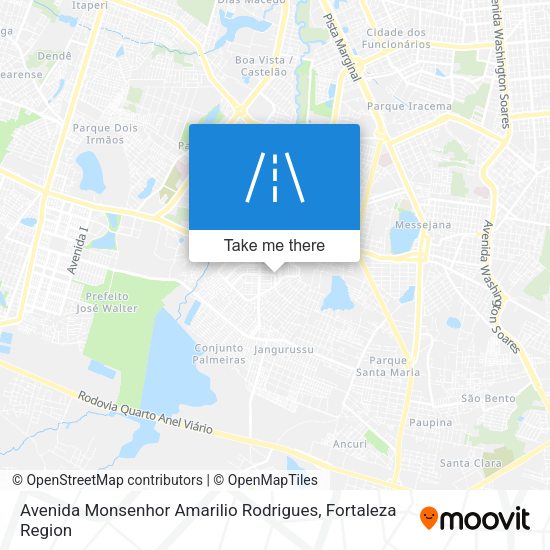 Avenida Monsenhor Amarilio Rodrigues map