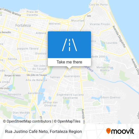 Rua Justino Café Neto map