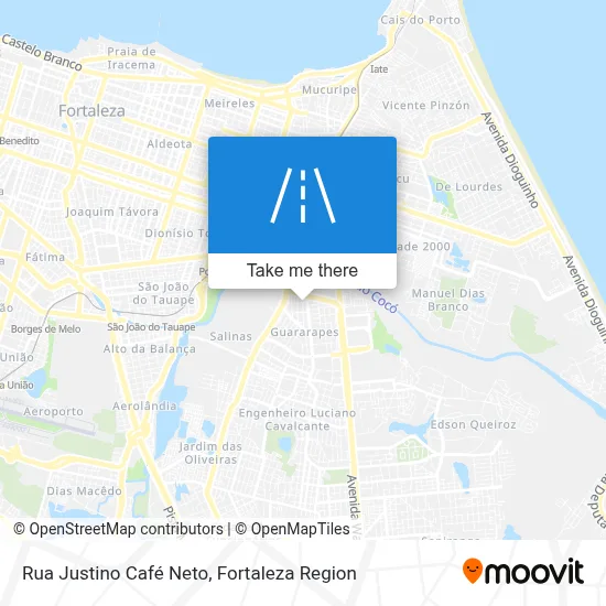 Rua Justino Café Neto map