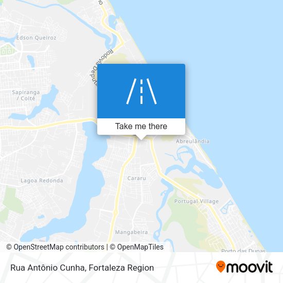 Rua Antônio Cunha map
