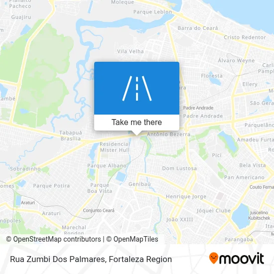 Rua Zumbi Dos Palmares map