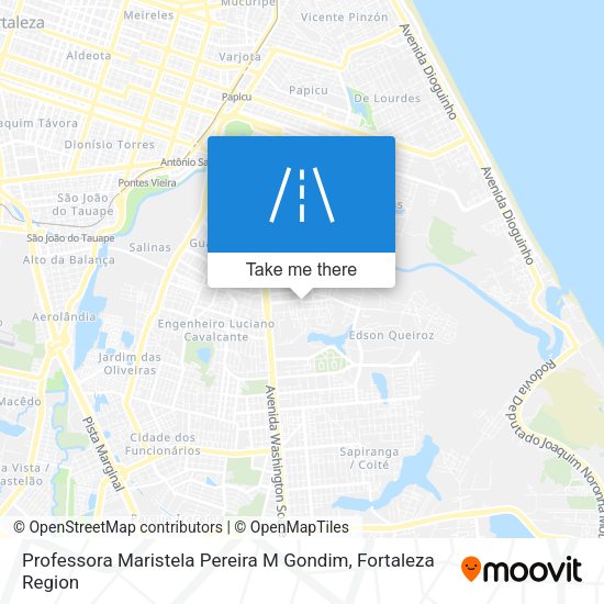 Professora Maristela Pereira M Gondim map