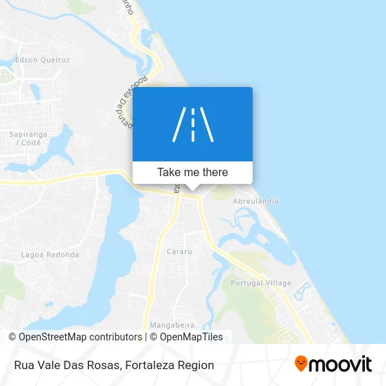 Rua Vale Das Rosas map