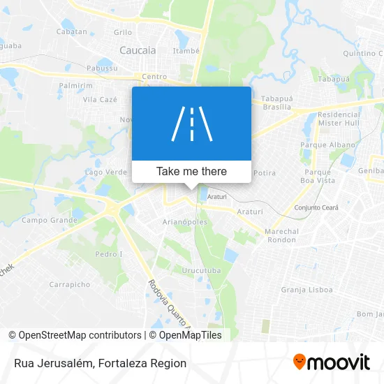 Rua Jerusalém map