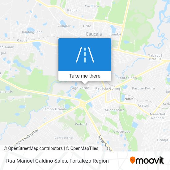 Rua Manoel Galdino Sales map