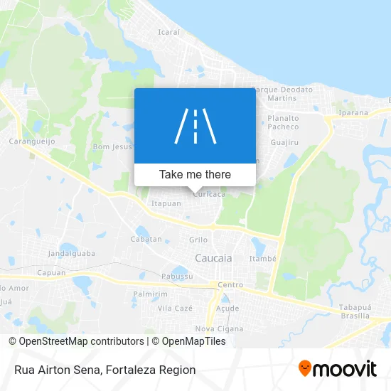 Rua Airton Sena map