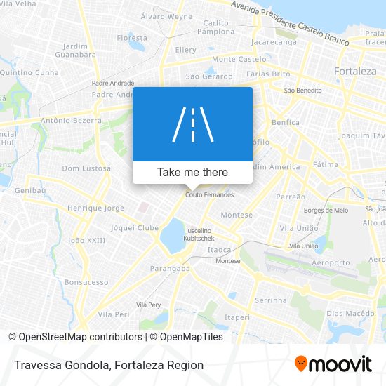 Travessa Gondola map