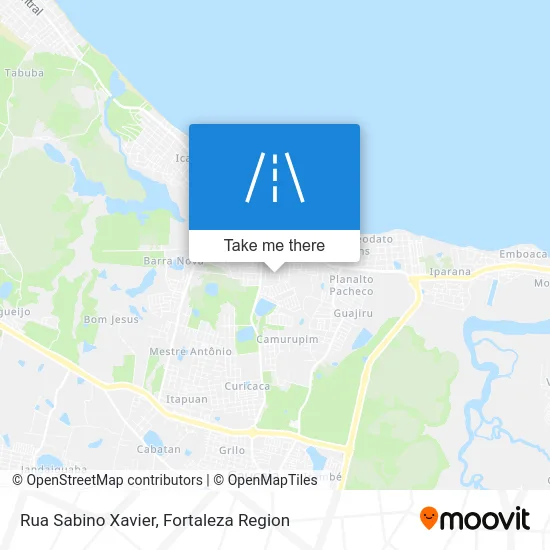 Rua Sabino Xavier map