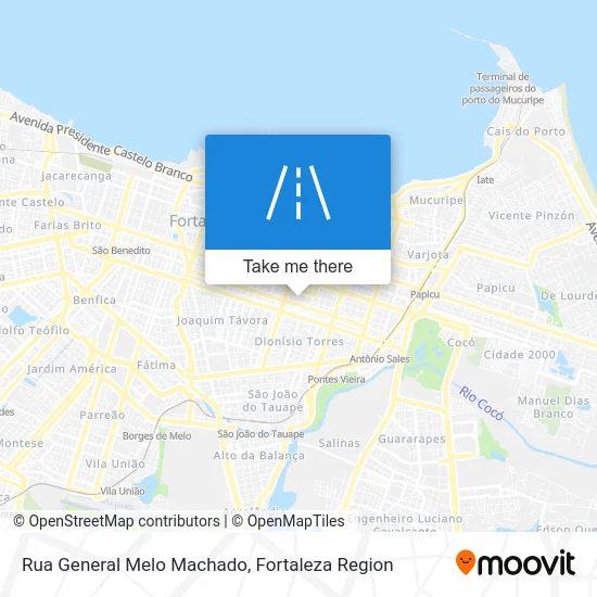 Rua General Melo Machado map
