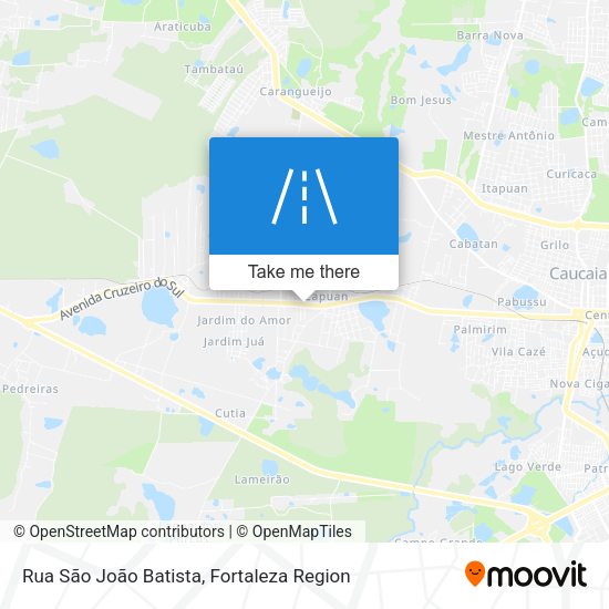 Rua São João Batista map