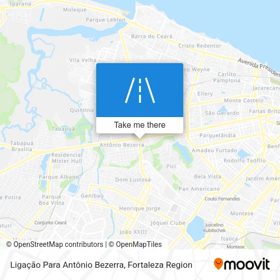 Ligação Para Antônio Bezerra map