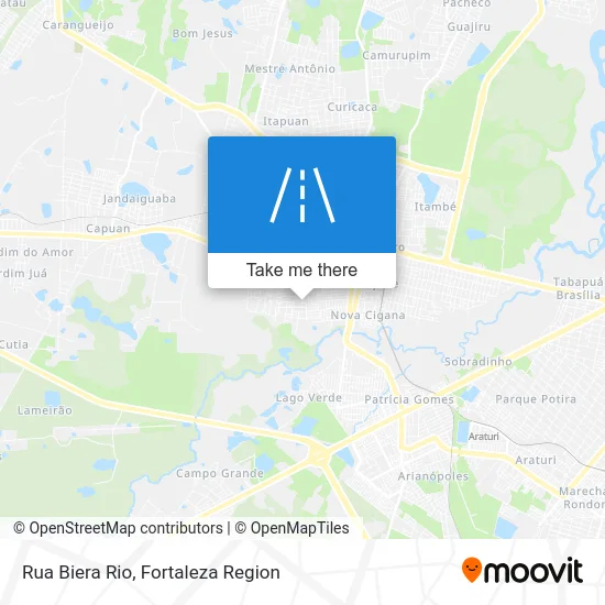 Rua Biera Rio map