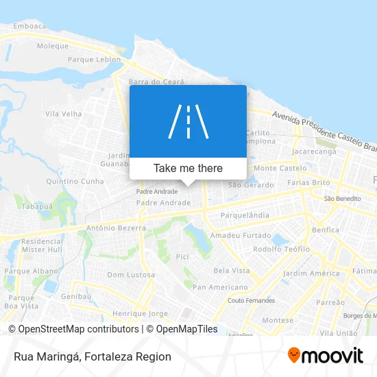 Rua Maringá map