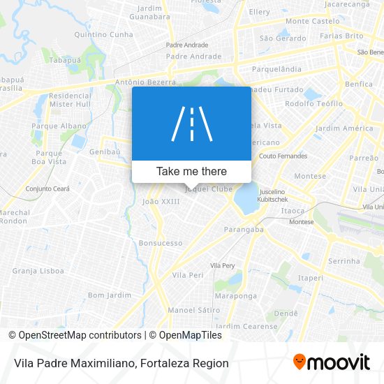 Vila Padre Maximiliano map