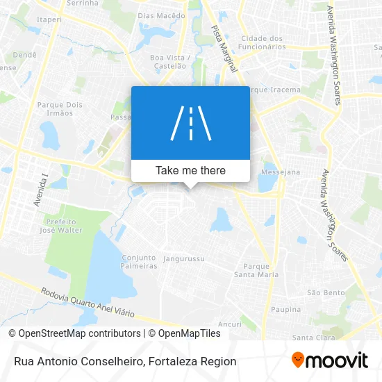 Rua Antonio Conselheiro map