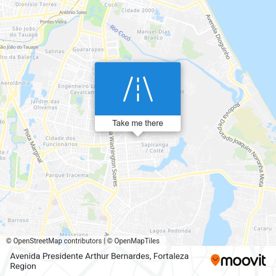 Avenida Presidente Arthur Bernardes map