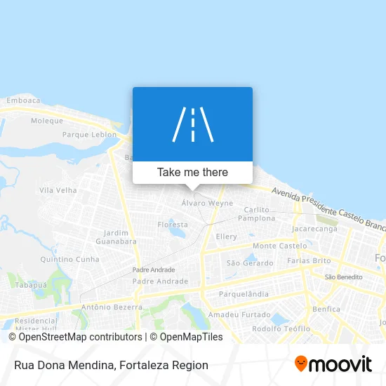 Rua Dona Mendina map