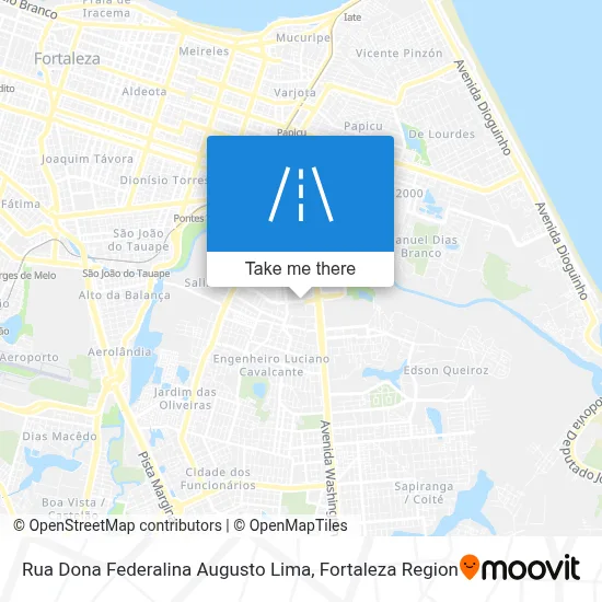 Rua Dona Federalina Augusto Lima map
