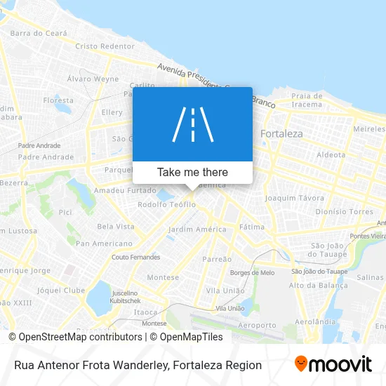 Rua Antenor Frota Wanderley map