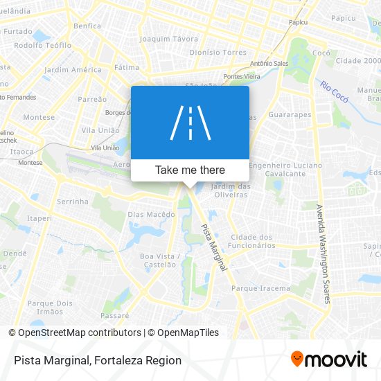 Pista Marginal map