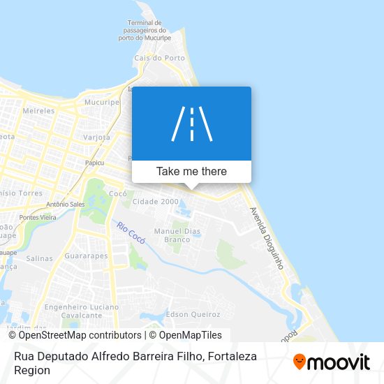 Rua Deputado Alfredo Barreira Filho map