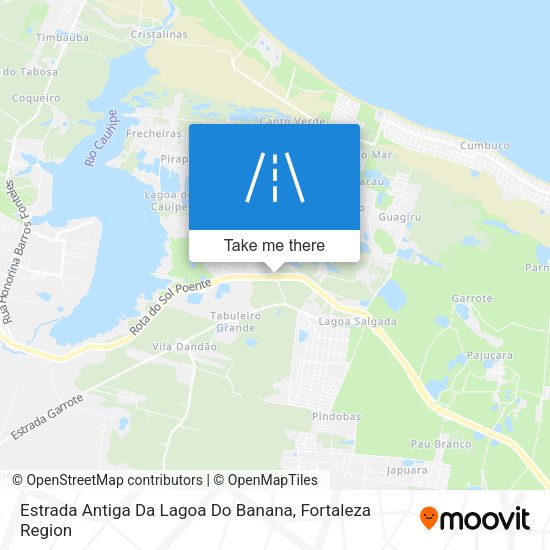 Estrada Antiga Da Lagoa Do Banana map